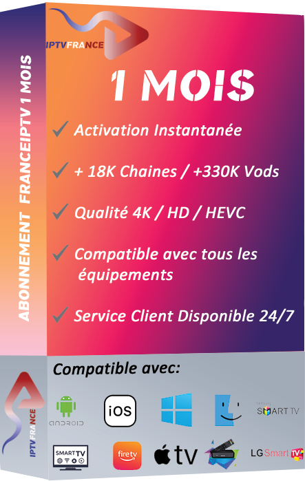 abonnement iptv france 1 mois