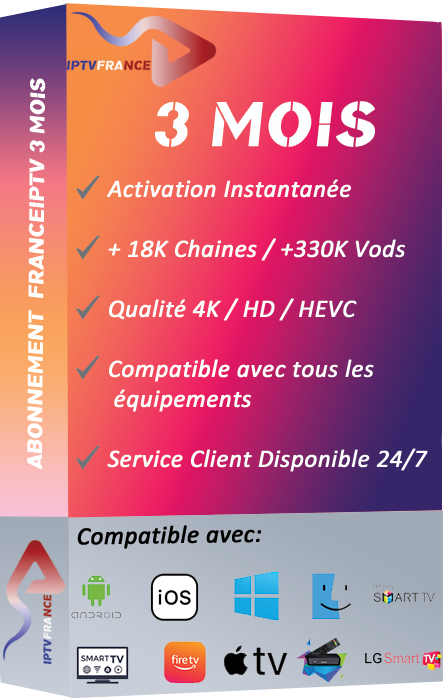 abonnement iptv france 3 mois